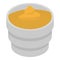 Food mustard icon, isometric style