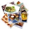 Food photos collage