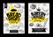 Food poster bakery cards set sketch style. Modern sketch elements collection packaging, posters, cards design.