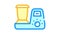 food processor color icon animation