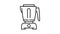 Food processor equipment icon animation