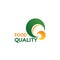 Food quality vector letter Q icon