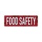 Food safety. grunge vintage food safety square stamp. food safety stamp.