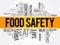 Food Safety word cloud collage