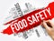 Food Safety word cloud collage, concept