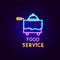 Food Service Neon Label