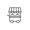 Food stall line icon