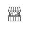 Food stall line icon