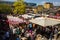 Food Stalls at Camden Market during the day
