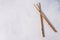 Food sticks. Wooden Chinese chopsticks for Asian dishes, bamboo sticks oriental food