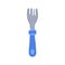 food toddler fork cartoon vector illustration