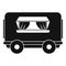 Food trailer icon, simple style