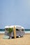 Food truck caravan on the beach