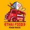 Food Truck Thai Food Fast Delivery Service Vector Logo