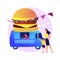 Food truck vector concept metaphor