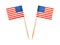 Food USA flag toothpicks