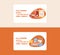 Food vector supermarket business card with meal fish sausages meat illustration backdrop set of business-cards eggs