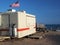 Food wagon on Ditch Plains Beach Montauk New York