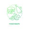 Food waste concept icon