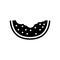 food watermelon glyph icon vector illustration