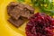 Foods to increase hemoglobin - beets, arugula and rye bread