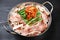 Foodstuffs of Pork and Kimchi hot pot