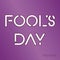 Fools day poster with text. Isolated vector sign symbol
