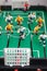 Foosball player table soccer toy game