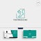 foot, ankle medicine logo template with free business card design