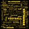 foot ball word cloud,text,word cloud use for banner, painting, motivation, web-page, website background, t-shirt & shirt printing