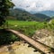 Foot bridge near Sapa in Vietnam