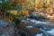 Foot bridge over rapids, Wiskonsin, USA