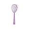 Foot file with pumice stone and long purple handle. Tool for pedicure. Beauty and personal care theme. Flat vector icon