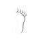 Foot line icon. Human Footprint step Icon. Element of treatment icon for mobile concept