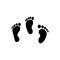 Foot line icon. Human Footprint step Icon. Element of treatment icon for mobile concept