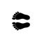 Foot line icon. Human Footprint step Icon. Element of treatment icon for mobile concept