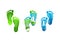 Foot logo, green feet symbol concept design