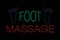 Foot Massage Neon Light Sign