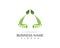 Foot nature leaf logo design illustration