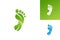Foot Nature Logo Template Design Vector, Emblem, Design Concept, Creative Symbol, Icon
