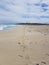 Foot prints in the beach sand Western Australia