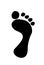 Foot , step , vector , illustrations , black