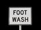 Foot Wash Sign