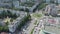 Footage of aerial survey. High traffic on the streets of the big city. during the hour of peak traffic. Aerial view over