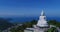 Footage Aerial view Big Buddha of Phuket Thailand.