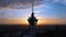 Footage of Alor Setar tower during sunrise. The Alor Setar Tower is 166 m tall and is the main telecommunications tower in the
