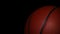 Footage of basketball dark background
