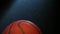 Footage of basketball dust dark background