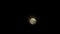 Footage of bright full moon floating on night sky