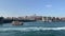 Footage of cruise tour boats on Golden Horn part of Bosphorus strait. Galata bridge, Karakoy and Beyoglu areas of Istanbul